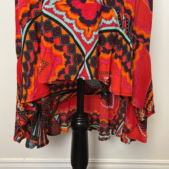 Tangerine & Multi Coloured Maxi Dress - Picture 3 of 12